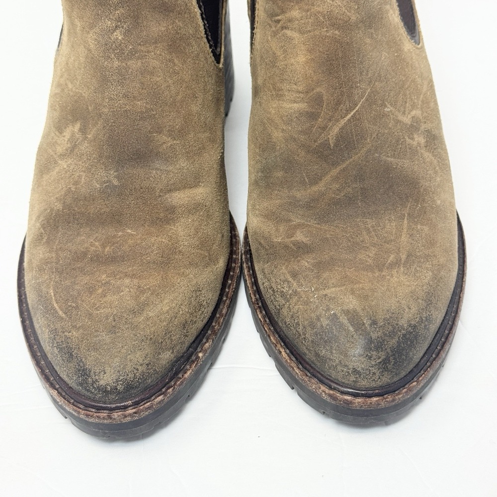 Thursday Boots Womens Chelsea Boot 8.5 Knockout Matte Leather Brown Chunky Block - Picture 4 of 10